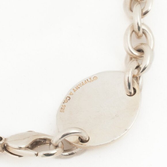 Tiffany & Co. Return to Tiffany Sterling Silver Chain Choker Necklace - Picture 3 of 3
